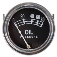 Oil pressure gauge, 0-80 Lbs