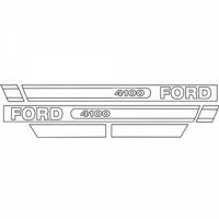 Ford 4100 bonnet decal set