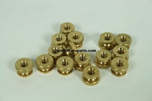 Large brass knurled nuts for coil box T-Ford