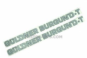 Bonnet decal set GÜLDNER BURGUND-T
