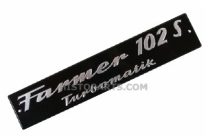 Bonnet side emblem Fendt Farmer 102 S
