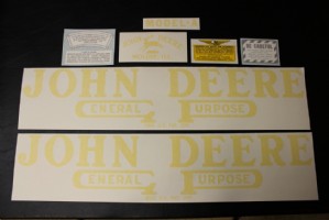 Decal set John Deere A 1923-38