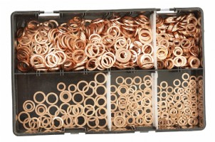 Metric Copper Washer Assortment Box