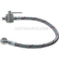 Flexible fuel line with tap
