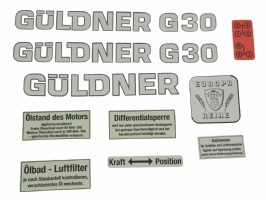 Bonnet decal set Guldner G30