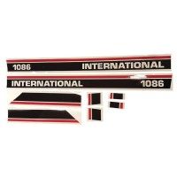 Bonnet decal set International 1086